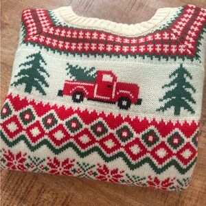 Kiel James Patrick Holiday Truck Sweater in Red and Green